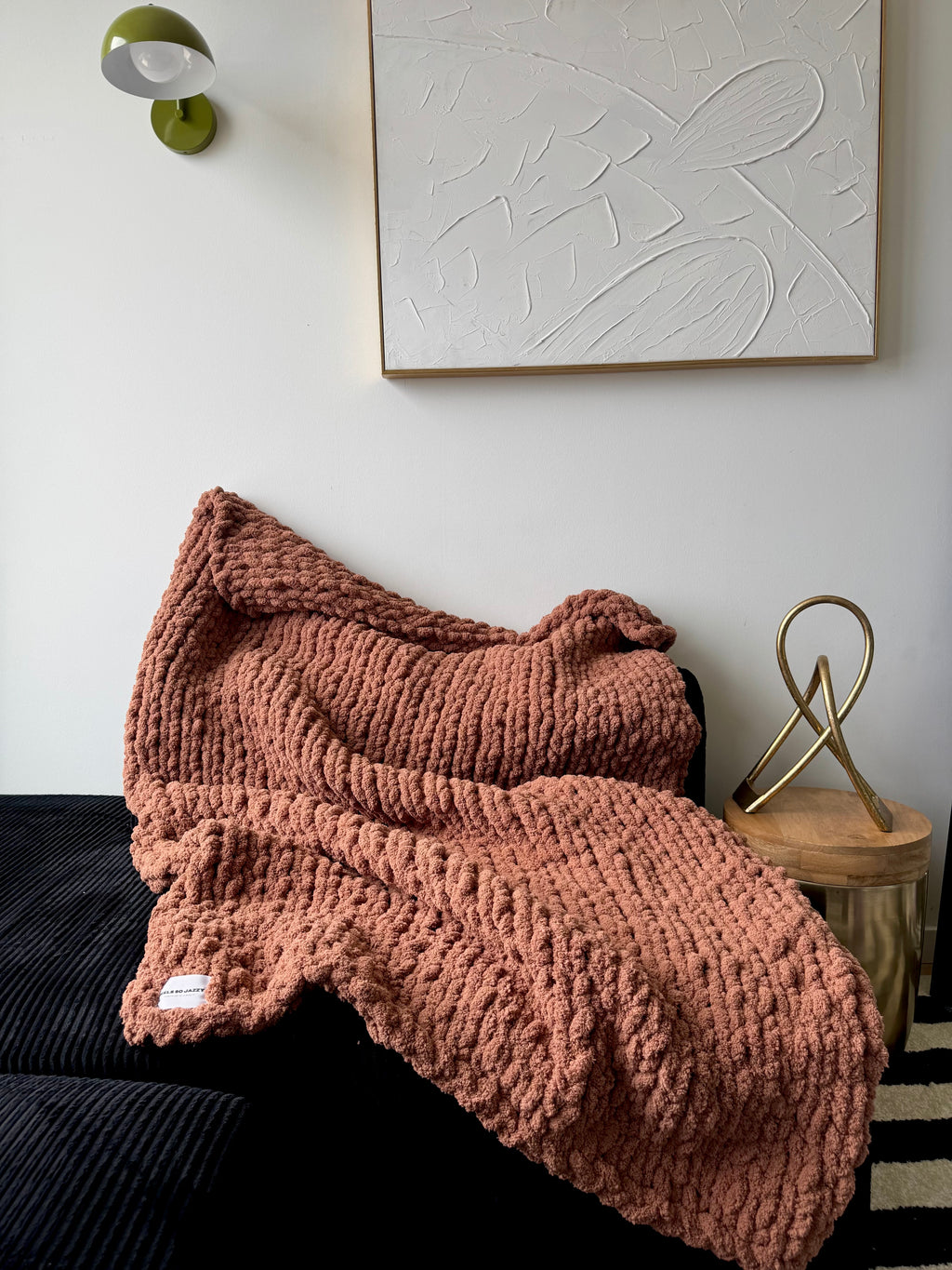 Chunky Knit Blanket — Solid Color