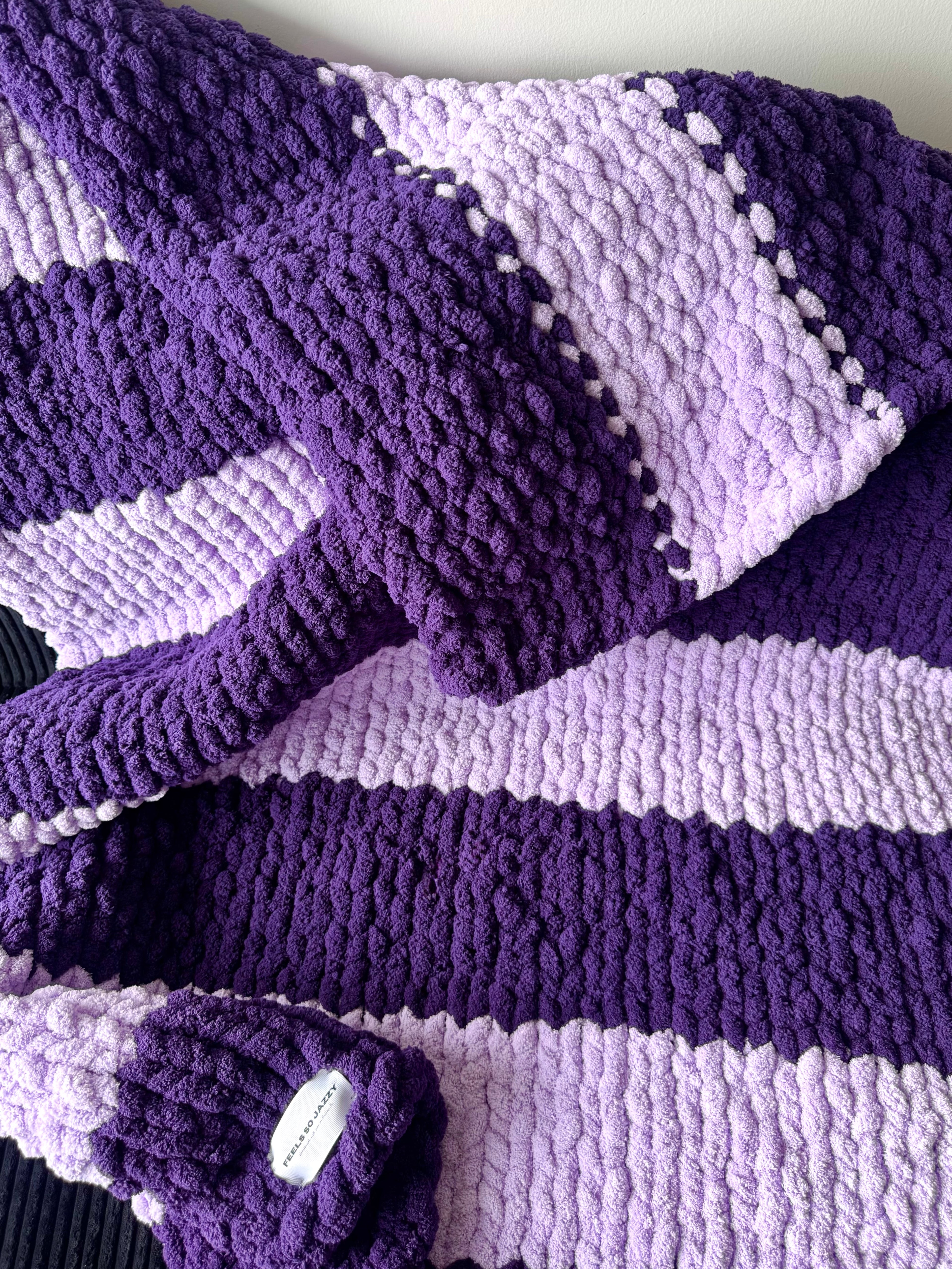 Chunky Knit Blanket — COLOR BLOCK