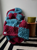 Chunky Knit Blanket — CHECKERED